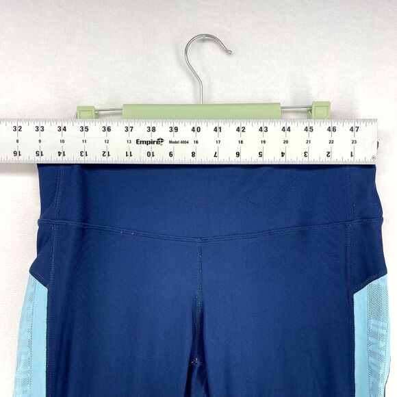 Under Armour Blue Capri Athletic Leggings‎ Ladies Size L Heatgear - Picture 9 of 10